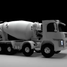 Volvo Mixer Truck 3d model