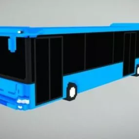 Voxel City Bus 3d model