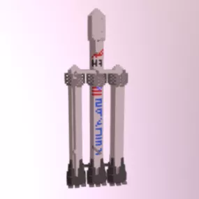 Voxel Falcon Transport 3d model