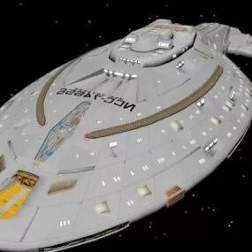 Voyager Ncc Spacecraft Design 3d model
