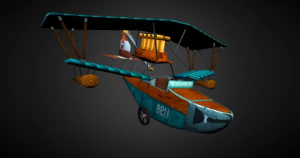 Waco Airplane 3d model