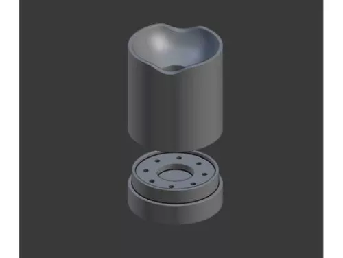 Purple Ballpoint Pen 3d model