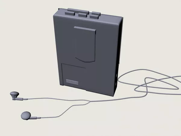 Vhs Cassette Vintage Multimedia Gadget 3d model