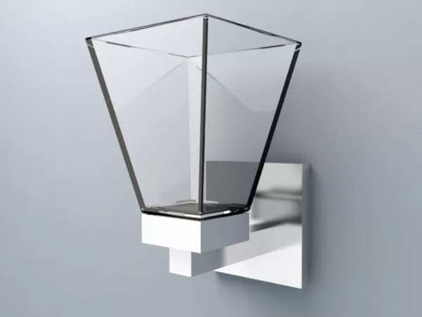 Glass Wall Lamp Design 3d model Glass Wall Lamp Design 3d model