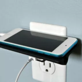 Printable Wall Outlet Shelf 3d model