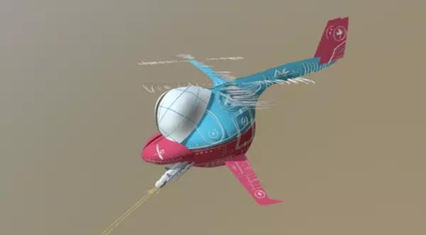 Helicopter Plane 3d model
