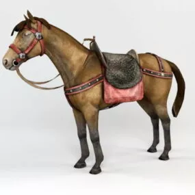 Animal War Horse Saddle 3d model