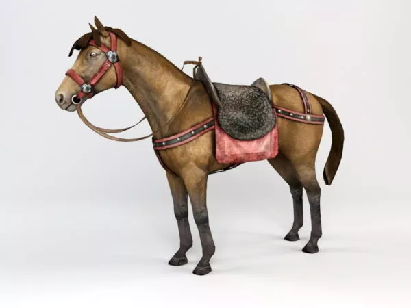 Animal War Horse Saddle 3d model Animal War Horse Saddle 3d model