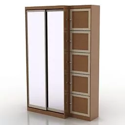 Wardrobe Simple Drawers 3d model