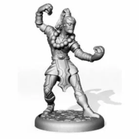 War-forged Monk Game Character 3d model
