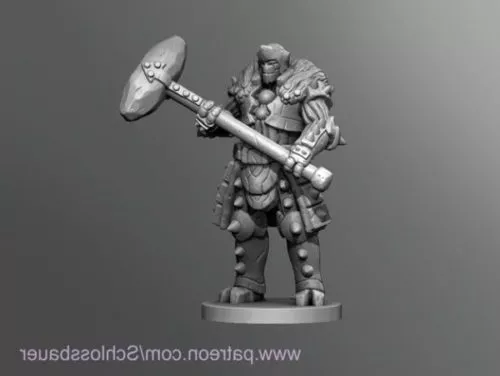 Knight Warrior In Steel Armor 3d model