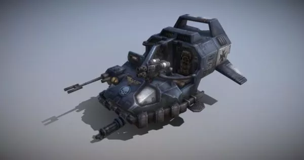 Warhammer Landspeeder Vehicle 3d model Warhammer Landspeeder Vehicle 3d model