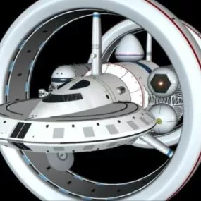 Spacecraft Warp Ship 3d model