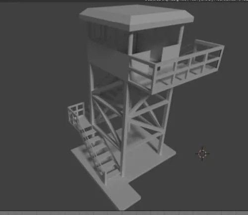 Lego Futuristic Tower Building 3d model