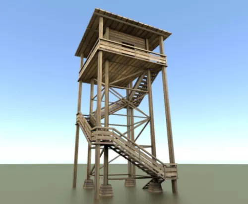 Tower Landing Building 3d model