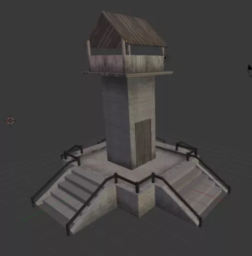 Orc Watchtower Game Building 3d model