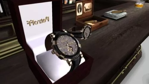 Luxury Wrist Watch With Box 3d model Luxury Wrist Watch With Box 3d model