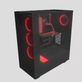 Computer Cpu Case Watercooled 3d model