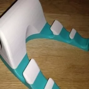 Printable Wave On Wave Tablet Stand 3d model