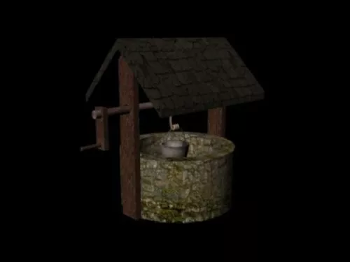 Vintage Water Well 3d model