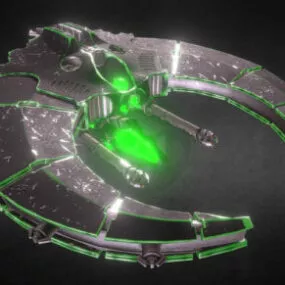 Aircraft Doom Scythe Spaceship 3d model