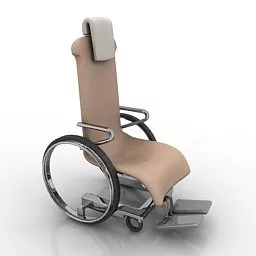 Standard Wheelchair 3d model