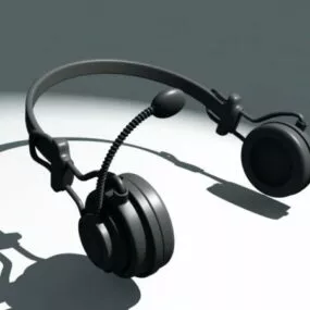Wireless Headset Device 3d model