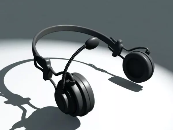 Wireless Headphone Gadget 3d model