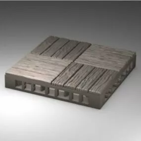 Wooden Floor Tiles Material 3d model