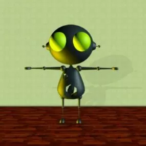 Small Worker Robot 3d model