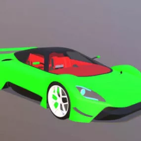 Xtraveloce Mc6s Lowpoly Car 3d model