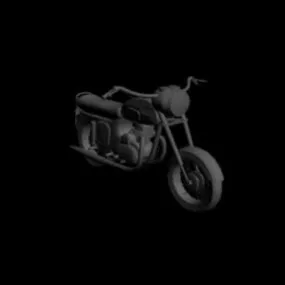 Yezdi Motorcycle Scrambler Style 3d model
