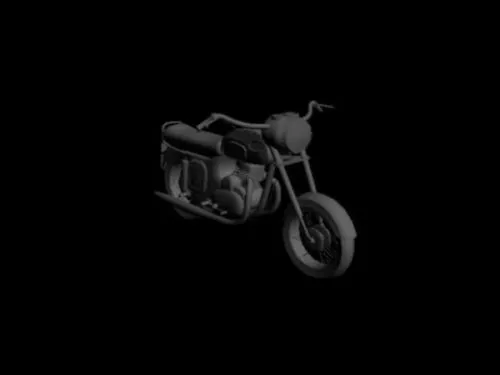 Generic Sports Motorcycle 3d model