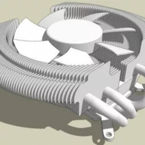 Zalman Vf2000 Cpu Cooler 3d model