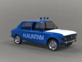 Zastava 101 Police Car 3d model