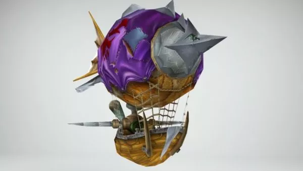 Flying Zeppelin Airship 3d model