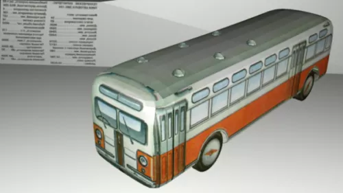 European Transit Bus 3d model