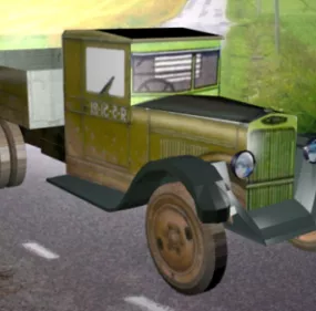 Zis-5 Old Truck 3d model