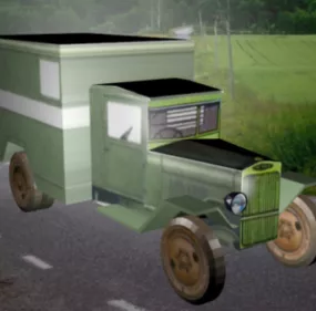 Vintage Zis-5v Truck 3d model
