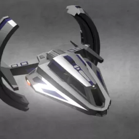 Uss Galileo Sci-fi Spaceship 3d model