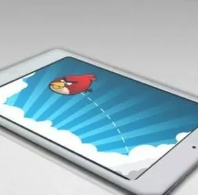 Apple Ipad Mini White 3d model
