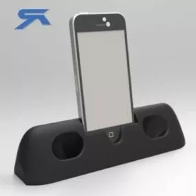 Printable Iphone 5 Amplifier Dock 3d model