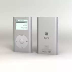 White Ipod 3d model