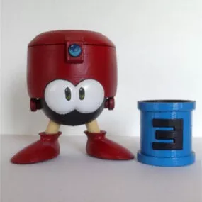 Printable Eddie Megaman Etank 3d model