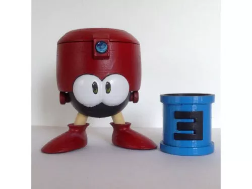 Printable Eddie Megaman Etank 3d model Printable Eddie Megaman Etank 3d model
