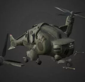 Fallout Crashed Aircraft 3d model