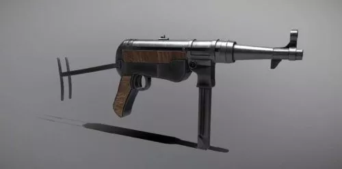 Ww2 German Gun Mp40 3d model Ww2 German Gun Mp40 3d model