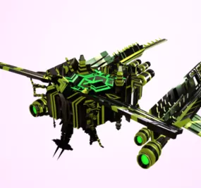 Sci-fi Solace Spaceship 3d model