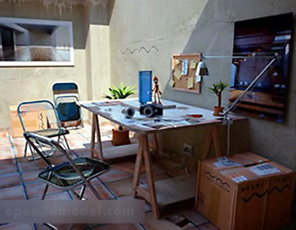 Dinning Room Simple Style Interior 3d model Dinning Room Simple Style Interior 3d model