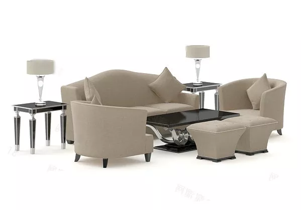 Restaurant Sofa Combination 3d model Restaurant Sofa Combination 3d model